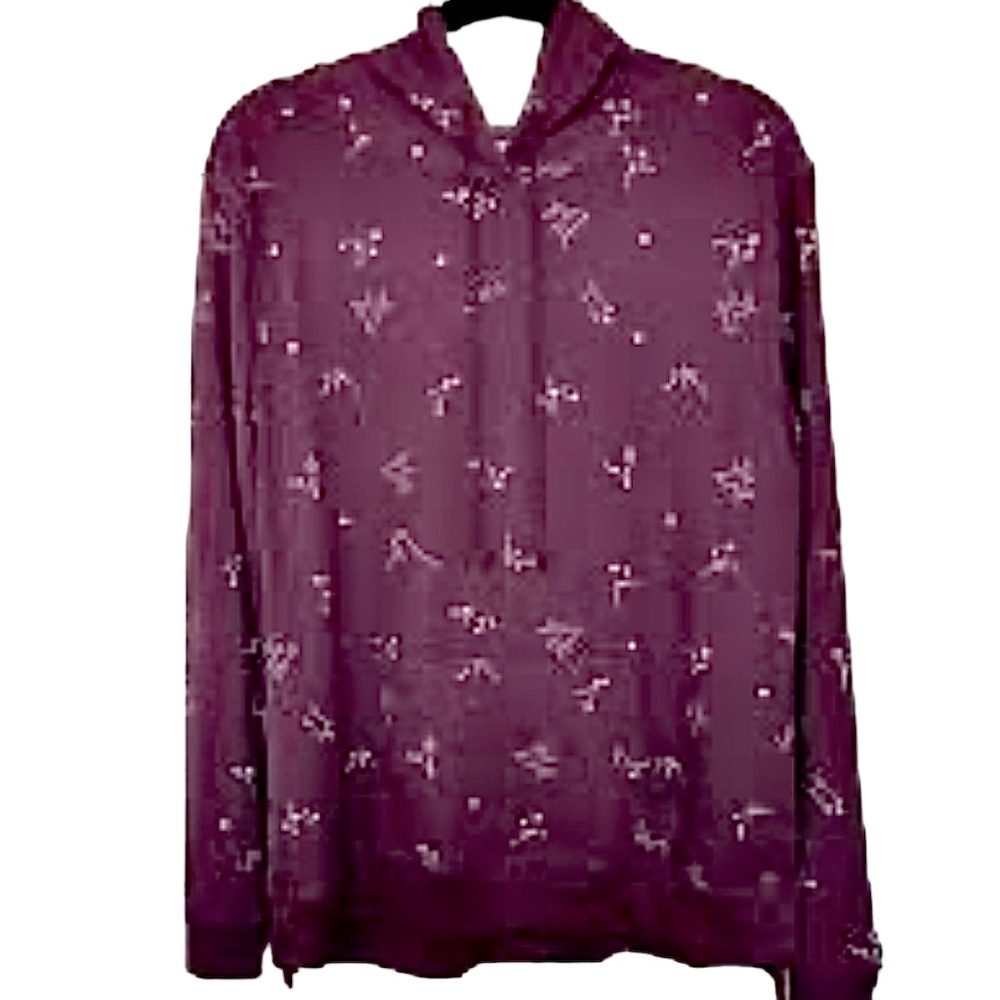 Mighty Fine Constellation Galaxy Purple Hoodie Sweatshirt NWOT M